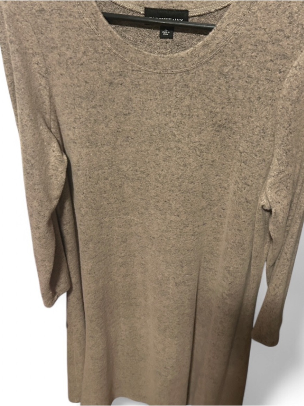 Fortune + Ivy Beige Knit Sweater dress